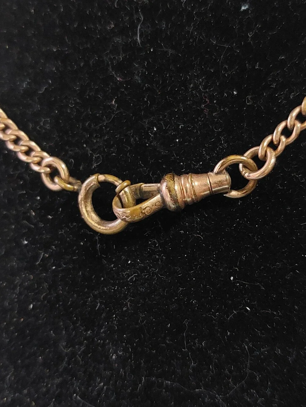Victorian-Era S.O.B.& Co. Gold-filled Curb Link Vest Chain 15.5